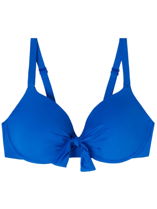 Parte De Cima De Biquíni Push-Up Indonésia - Azul