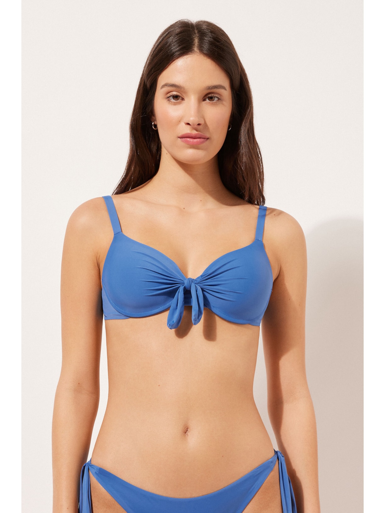 Parte De Cima De Biquíni Push-Up Indonésia Azul Calzedonia
