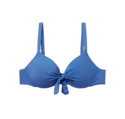 Parte De Cima De Biquíni Push-Up Indonésia - Azul
