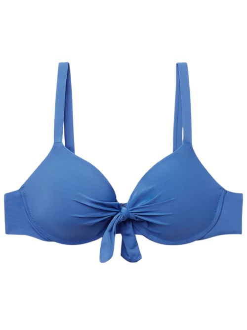 Parte De Cima De Biquíni Push-Up Indonésia - Azul