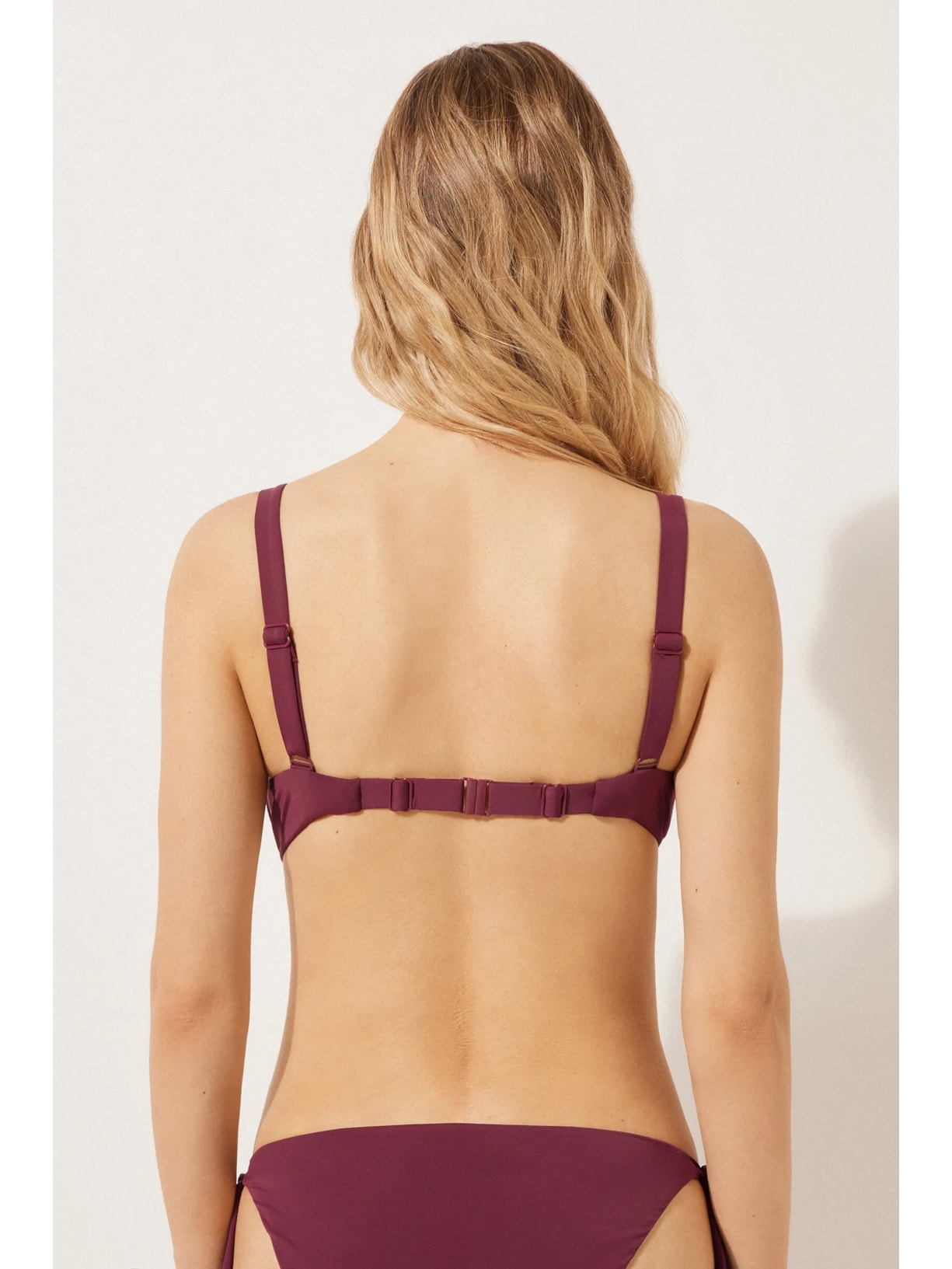 Parte De Cima De Biquíni Push-Up Indonésia Bordô Calzedonia