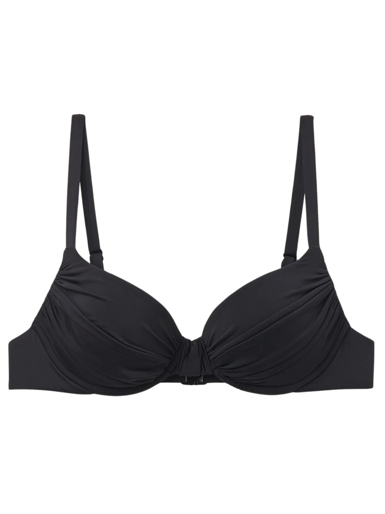 Parte De Cima De Biquíni Push-Up Indonésia - Preto