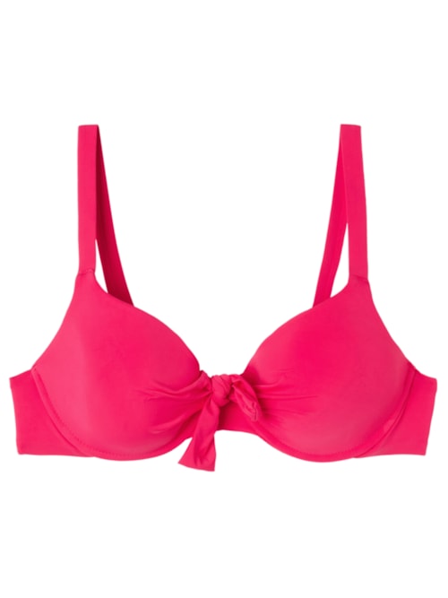 Parte De Cima De Biquíni Push-Up Indonésia - Rosa