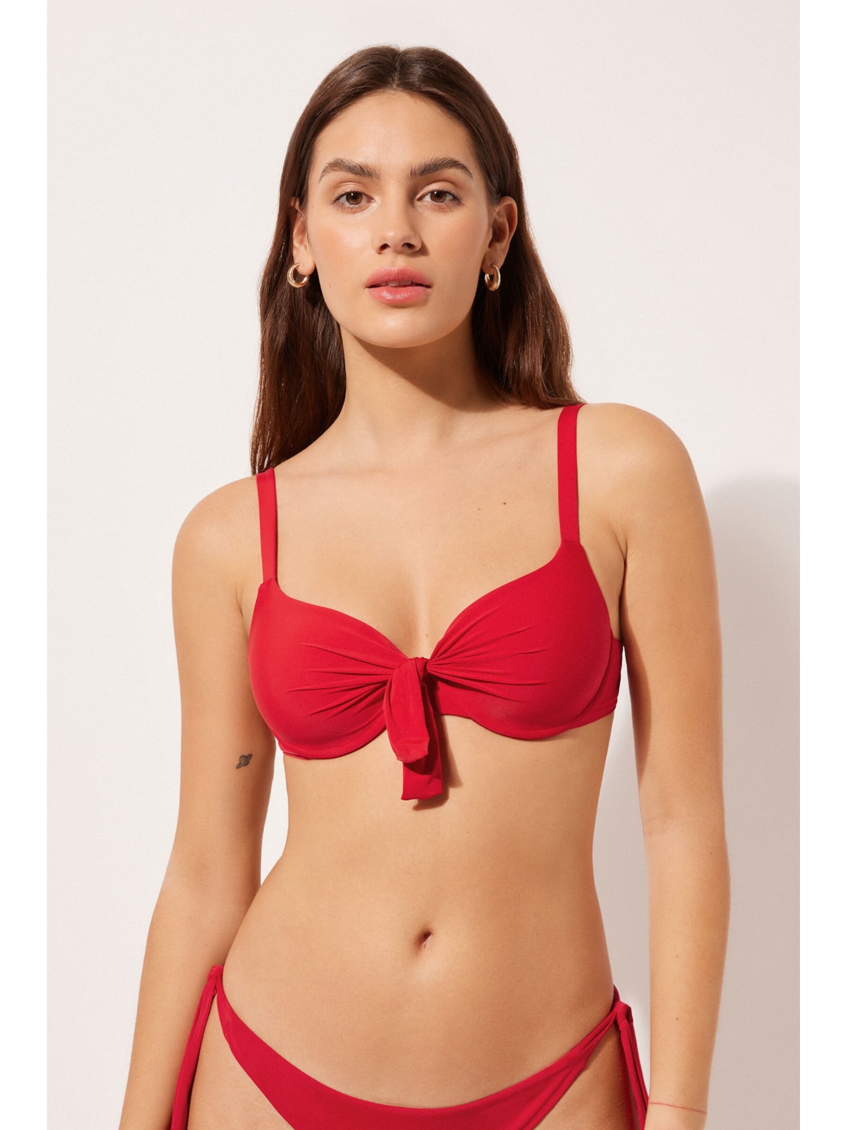 Parte De Cima De Biquíni Push-Up Indonésia Vermelho Calzedonia