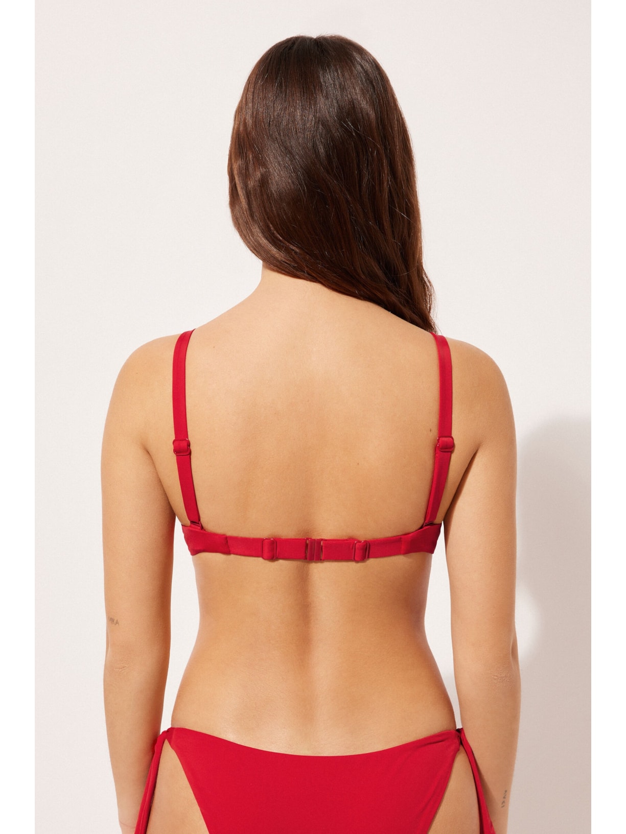 Parte De Cima De Biquíni Push-Up Indonésia Vermelho Calzedonia