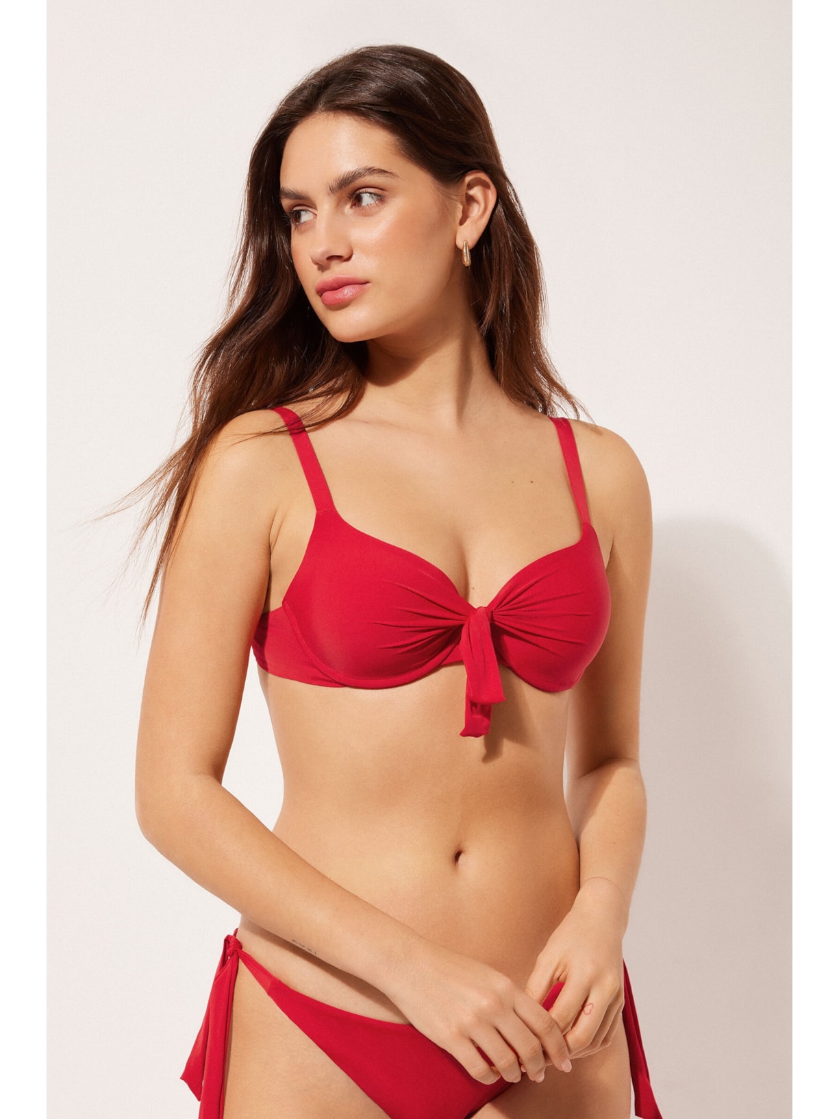 Parte De Cima De Biquíni Push-Up Indonésia Vermelho Calzedonia