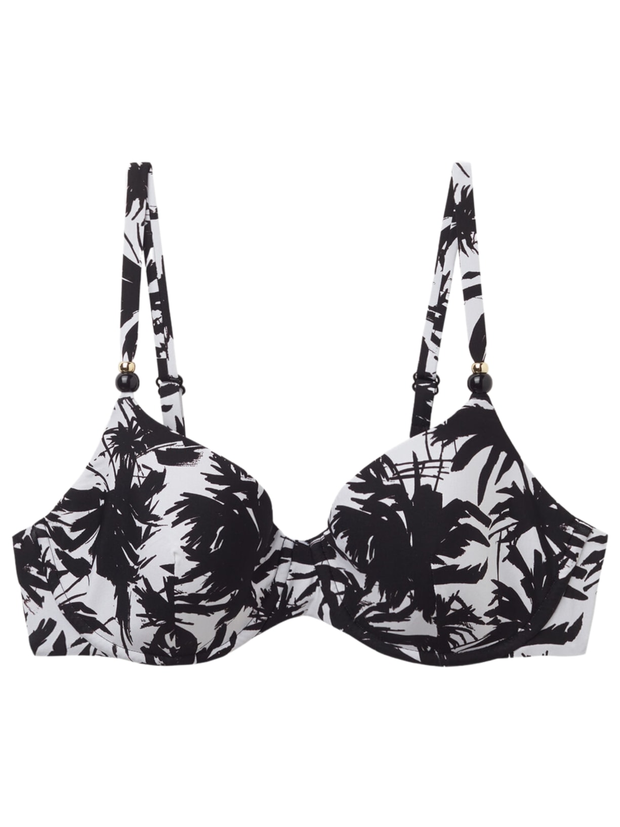 Parte De Cima De Biquini Push-Up Palms - Preto