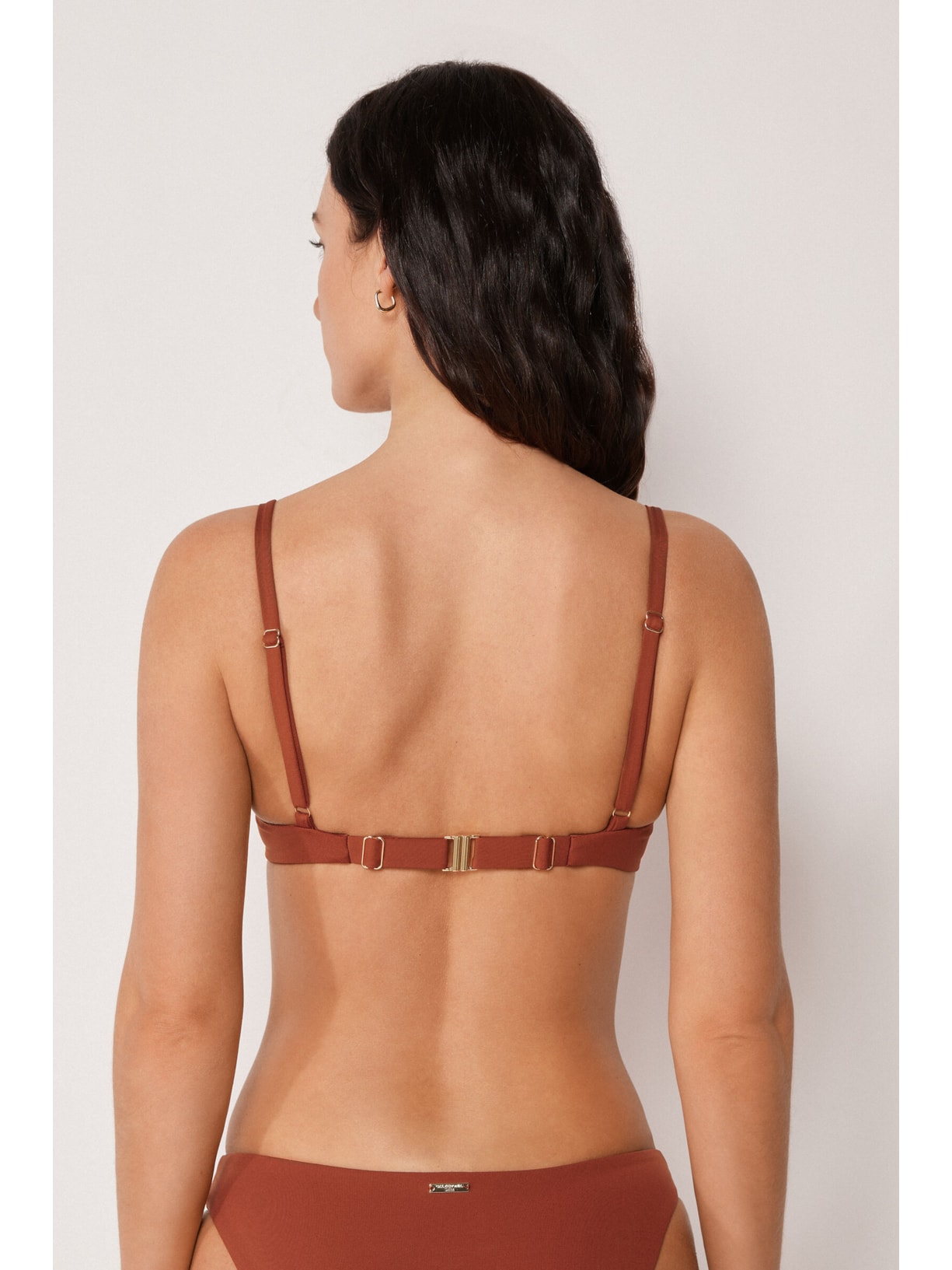 Parte De Cima De Biquíni Push-Up Premium Fit Marrom Calzedonia
