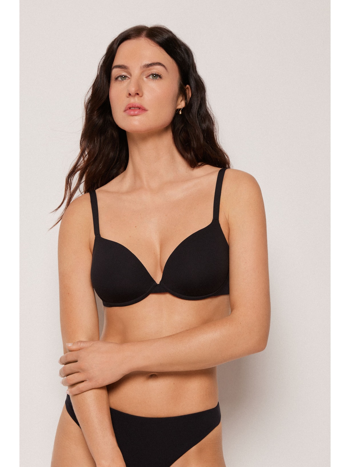 Parte De Cima De Biquíni Push-Up Premium Fit Preto Calzedonia