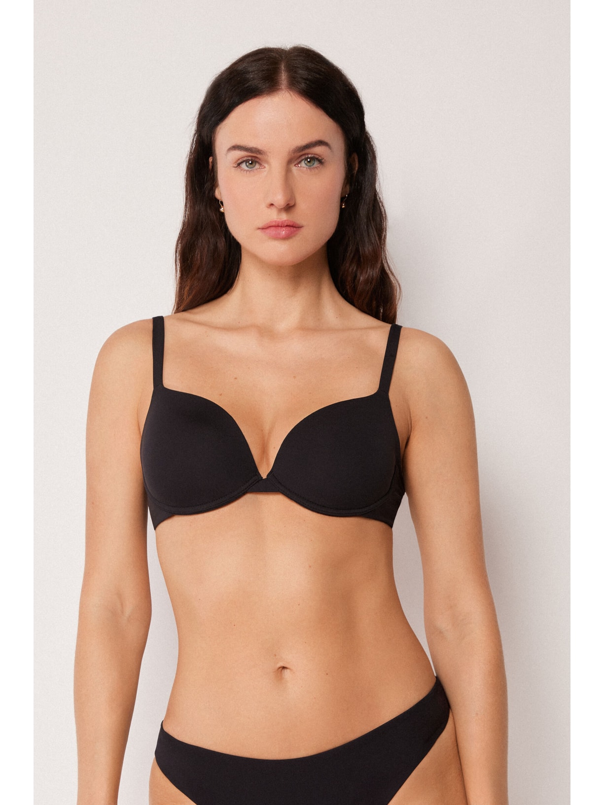 Parte De Cima De Biquíni Push-Up Premium Fit Preto Calzedonia