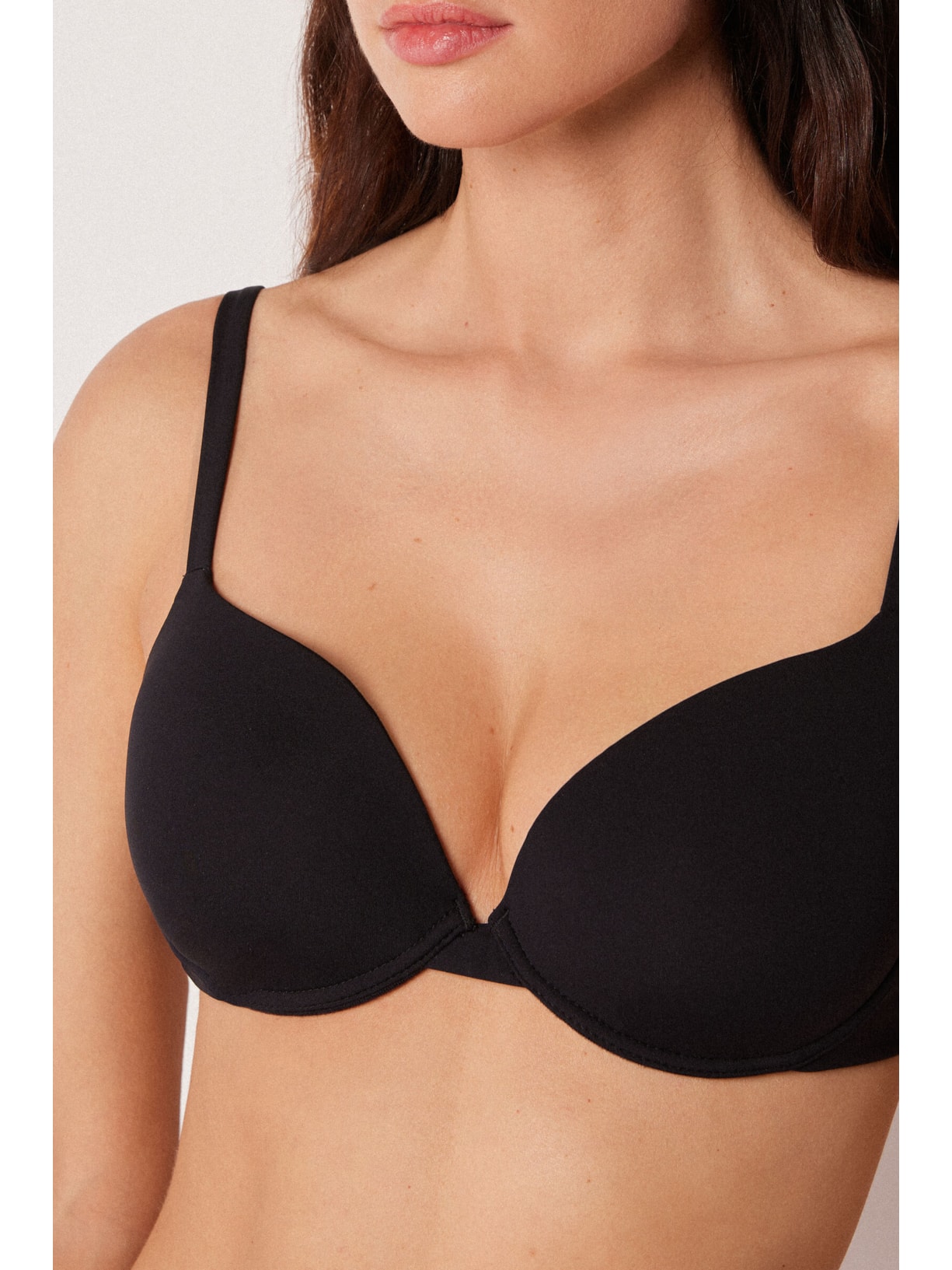 Parte De Cima De Biquíni Push-Up Premium Fit Preto Calzedonia