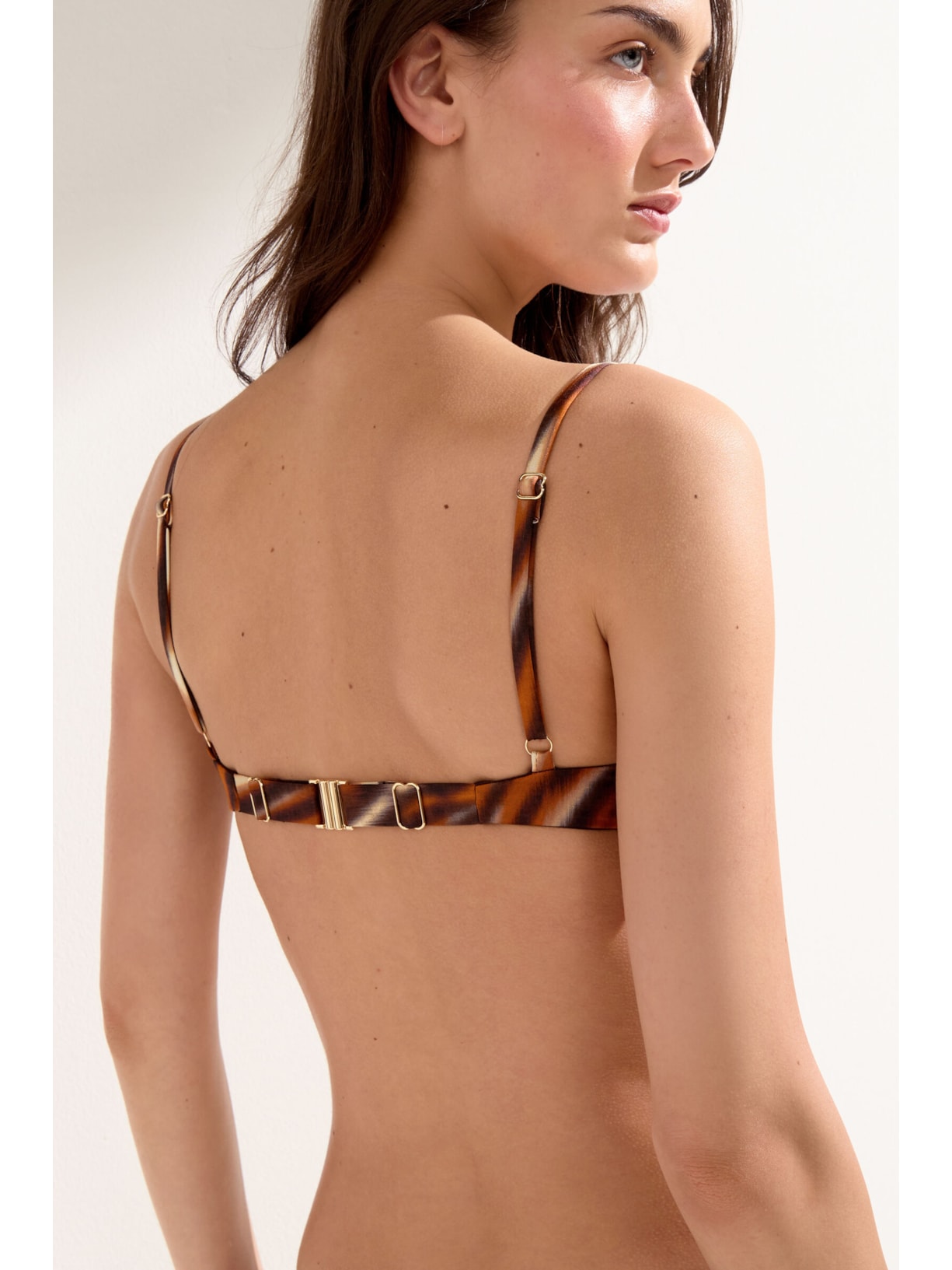 Parte De Cima De Biquíni Push-Up Savage Shades Marrom Calzedonia