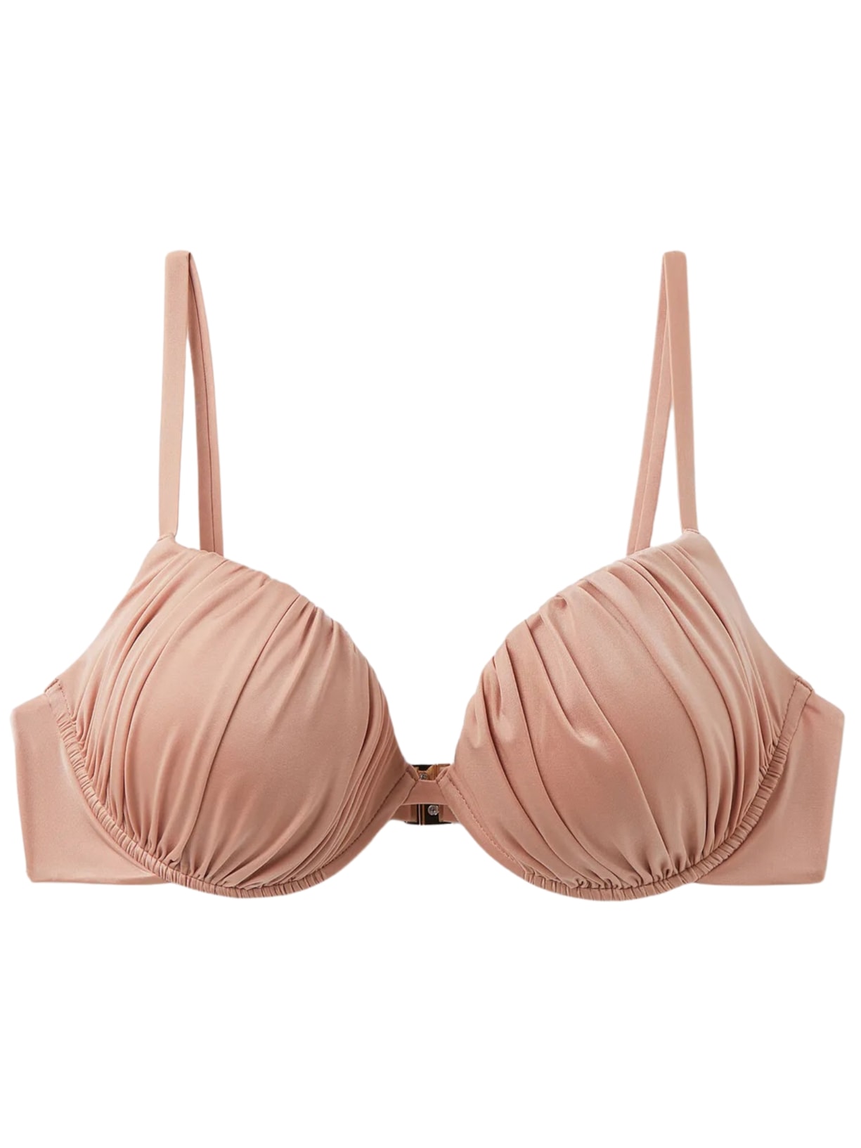 Parte De Cima De Biquíni Push-Up Shiny Satin Rosa Calzedonia