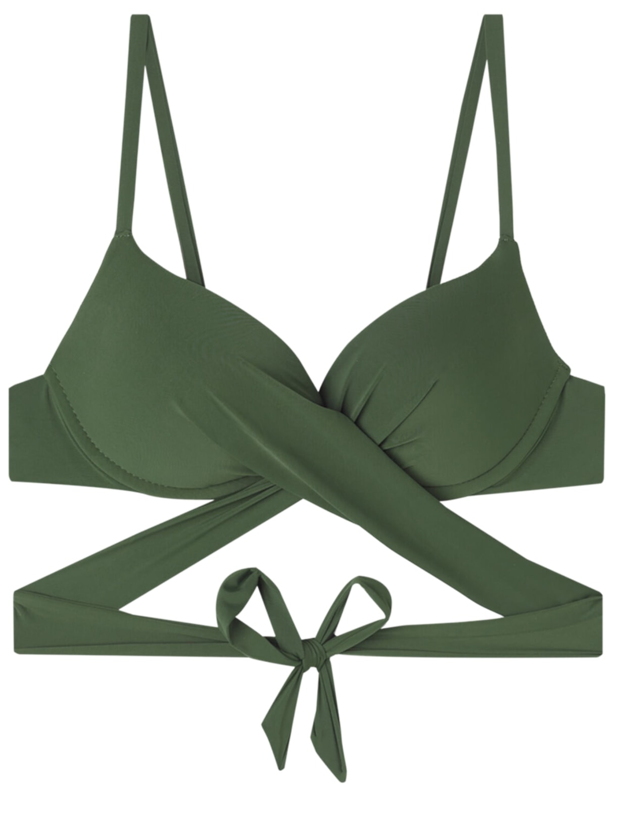 Parte De Cima De Biquíni Push-Up Soft Indonésia - Verde