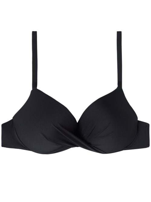 Parte De Cima De Biquíni Push-Up Superalmofadado Indonesia Eco - Preto