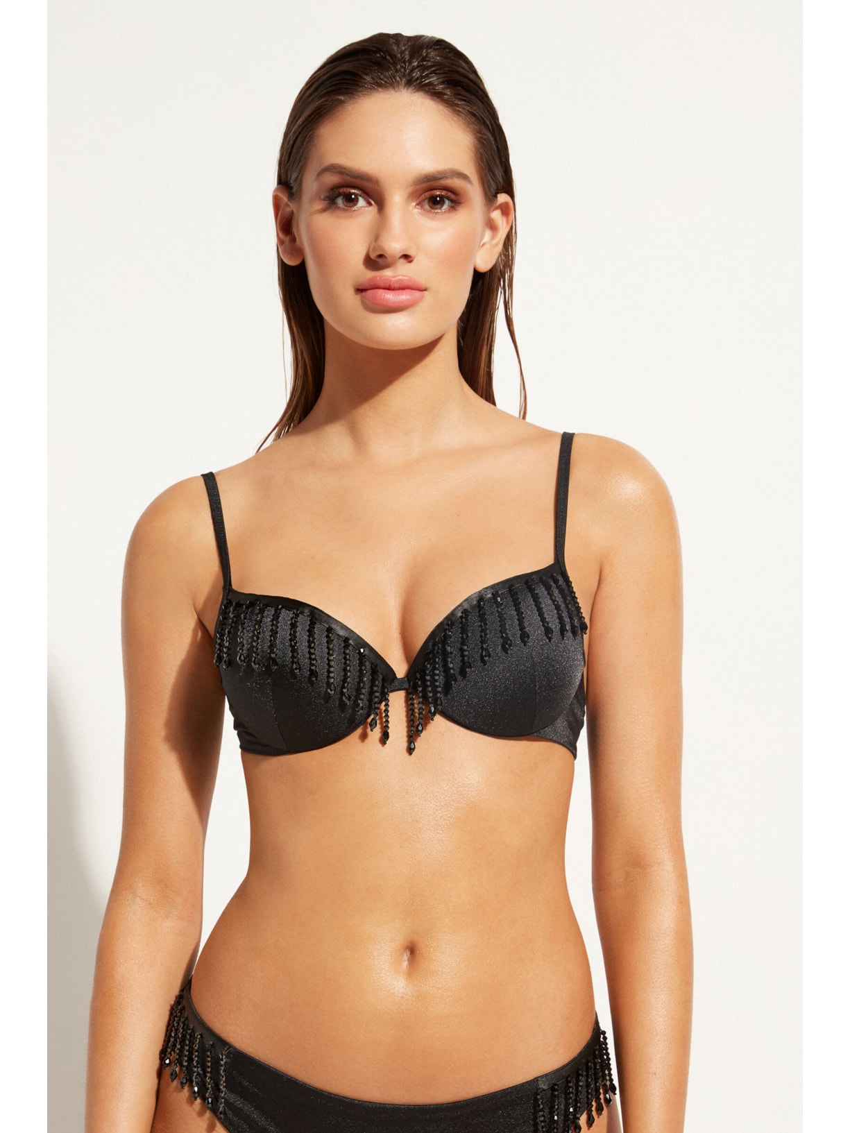Parte De Cima De Biquíni Push-Up Taipei Preto Calzedonia