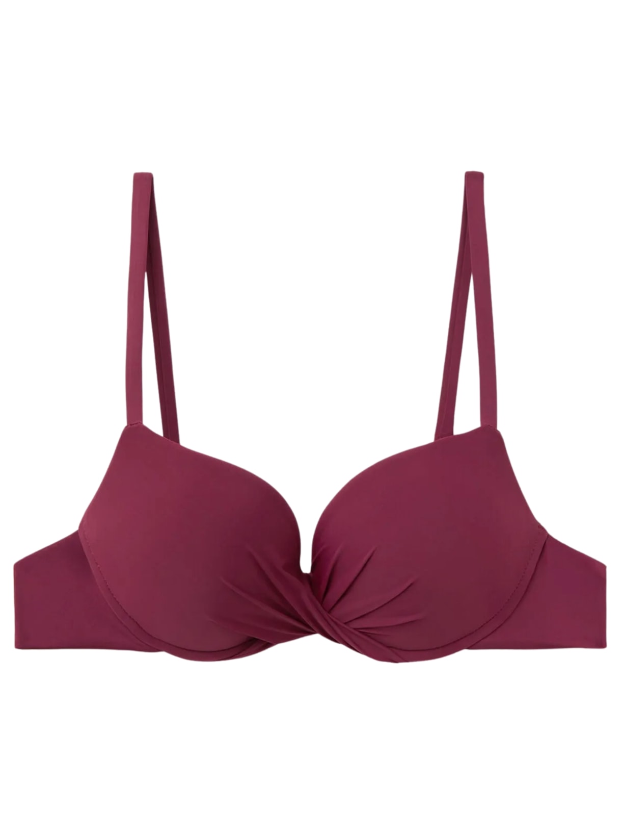 Parte De Cima De Biquíni Super Push-Up Indonésia Bordô Calzedonia