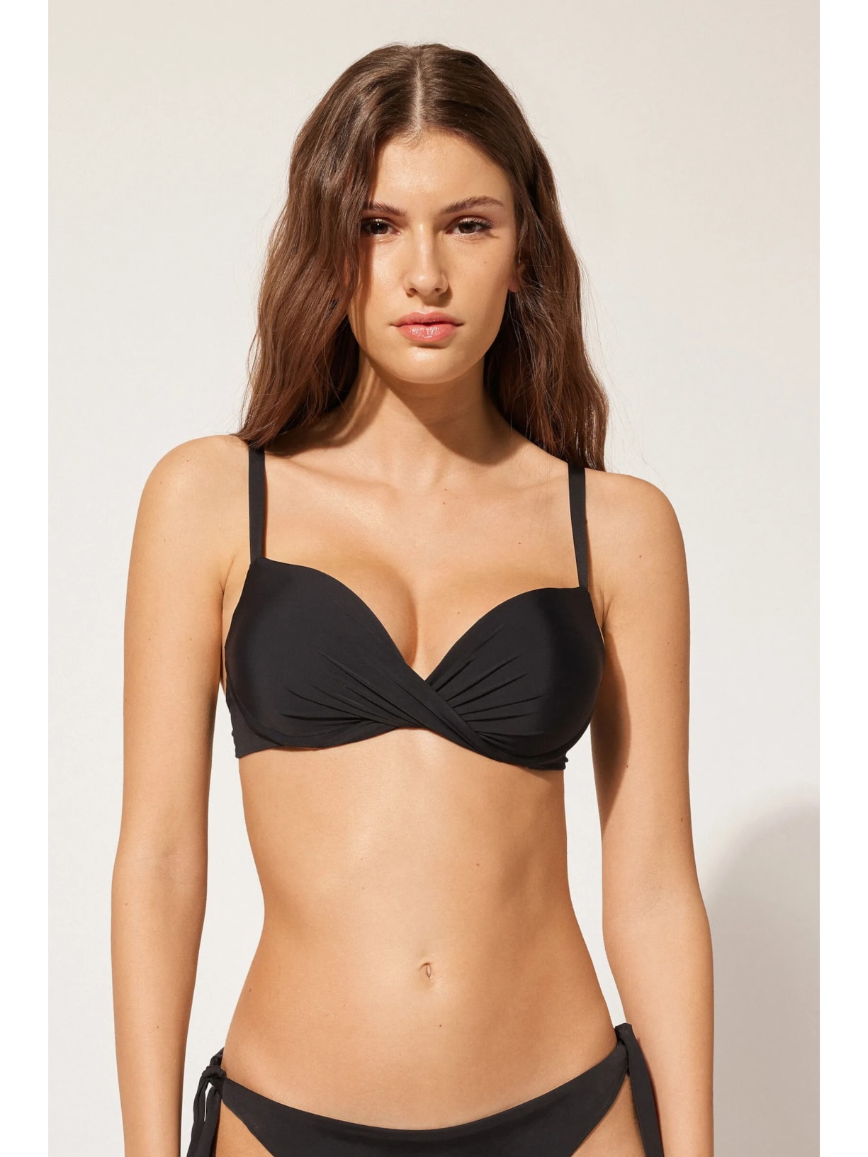 Parte De Cima De Biquíni Super Push-Up Indonésia Preto Calzedonia