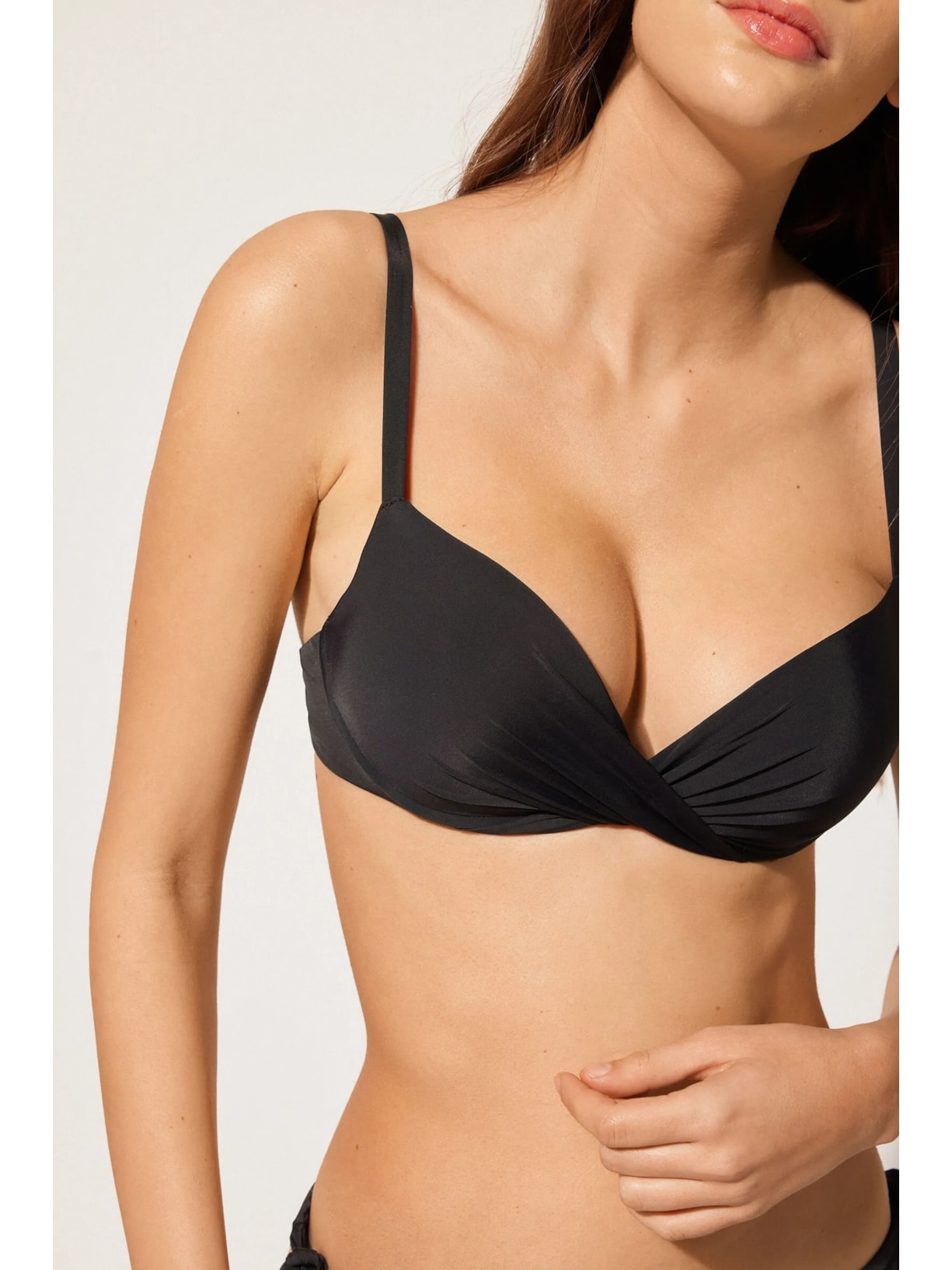 Parte De Cima De Biquíni Super Push-Up Indonésia Preto Calzedonia