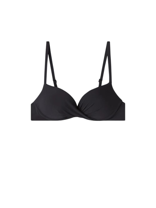 Parte De Cima De Biquíni Super Push-Up Indonésia - Preto