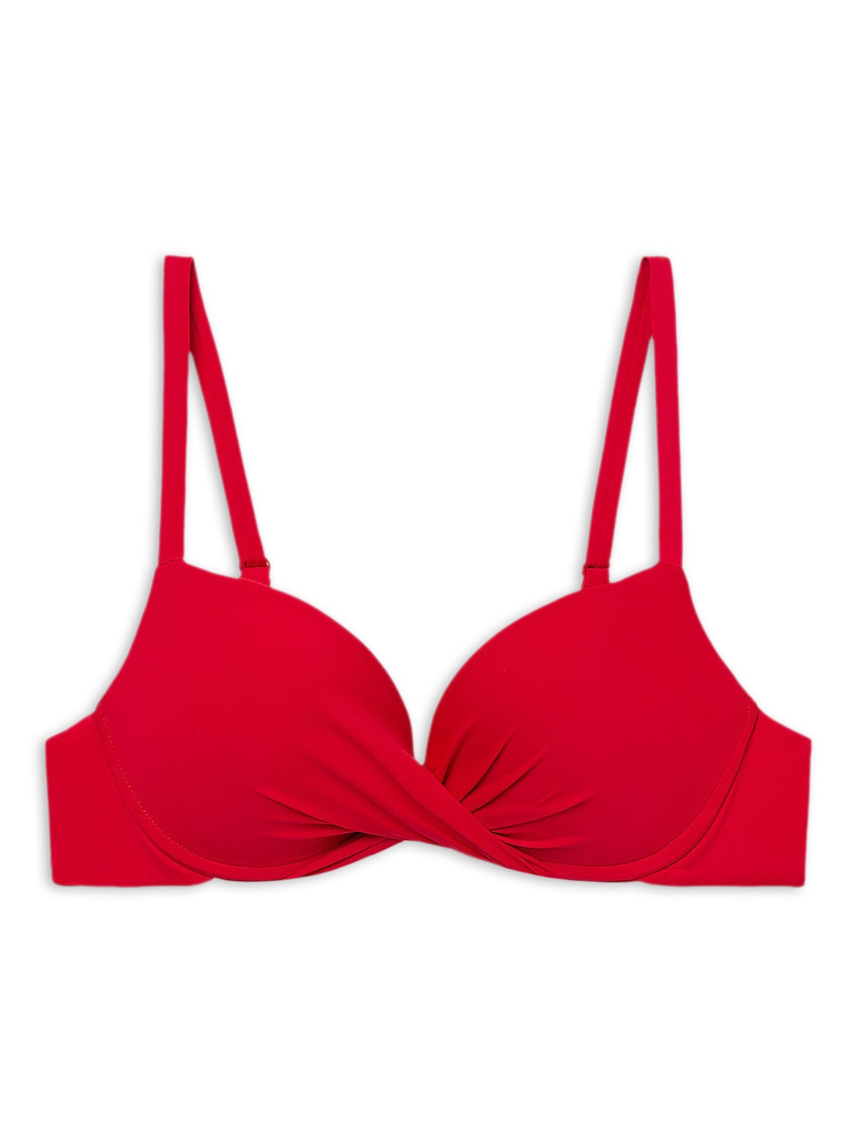 Parte De Cima De Biquíni Super Push-Up Indonésia - Vermelho