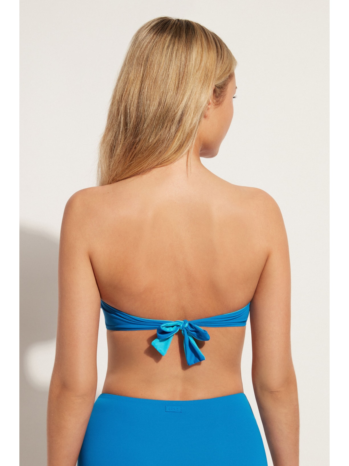 Parte De Cima De Biquíni Tomara-Que-Caia Almofadada Indonésia Azul Calzedonia