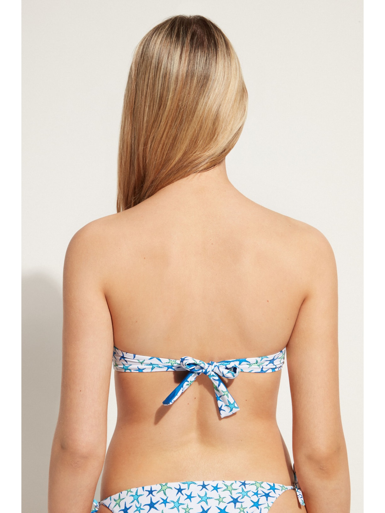 Parte De Cima De Biquíni Tomara-Que-Caia Almofadado Graduado Bayahibe Azul Calzedonia