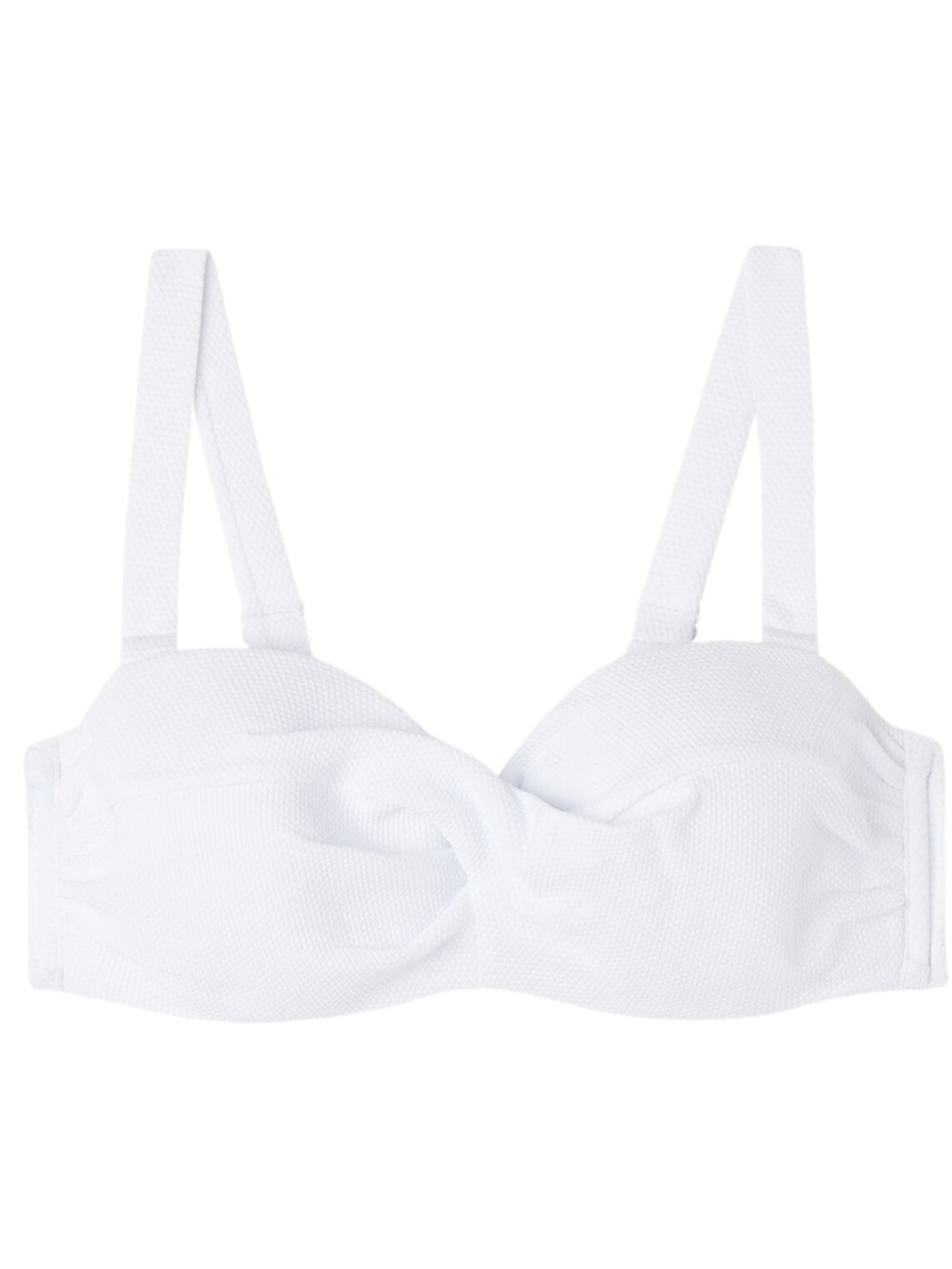 Parte De Cima De Biquíni Tomara Que Caia Classic Piquet - Branco