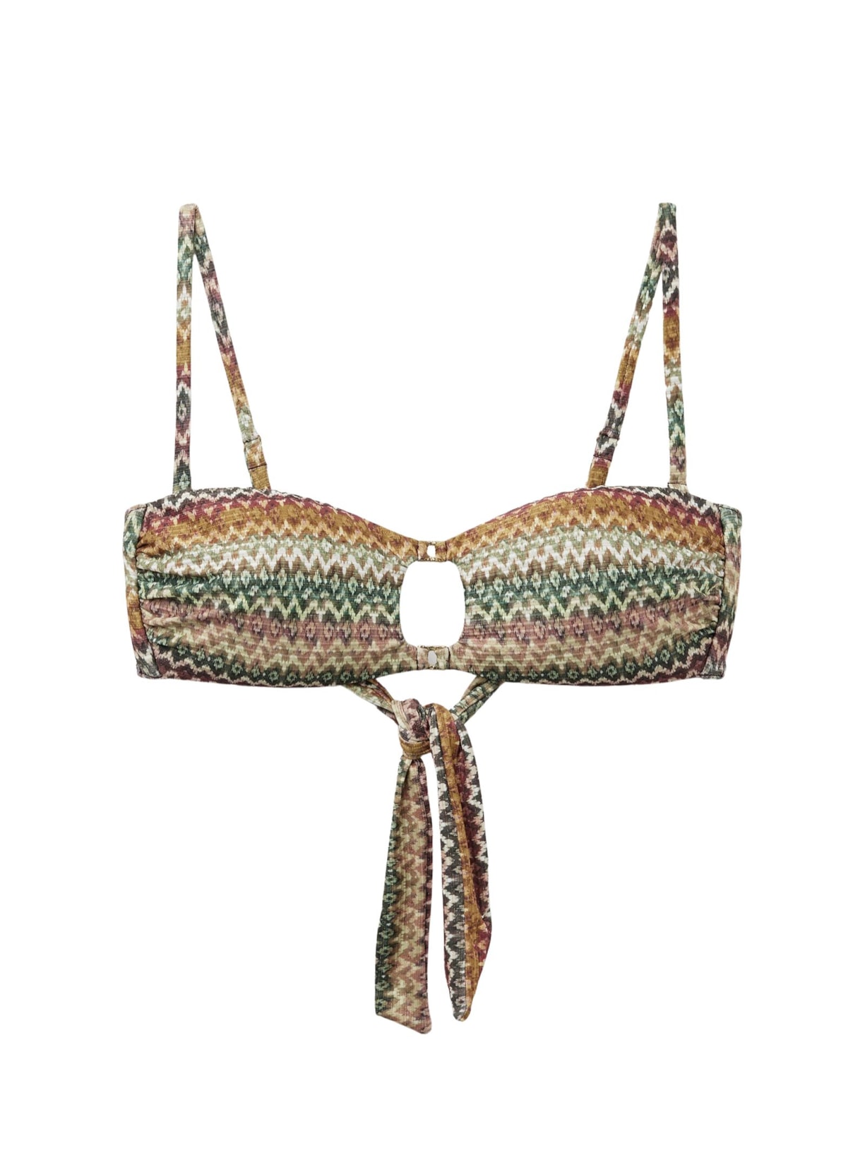 Parte De Cima De Biquíni Tomara Que Caia Elegant Ethnic Verde Calzedonia