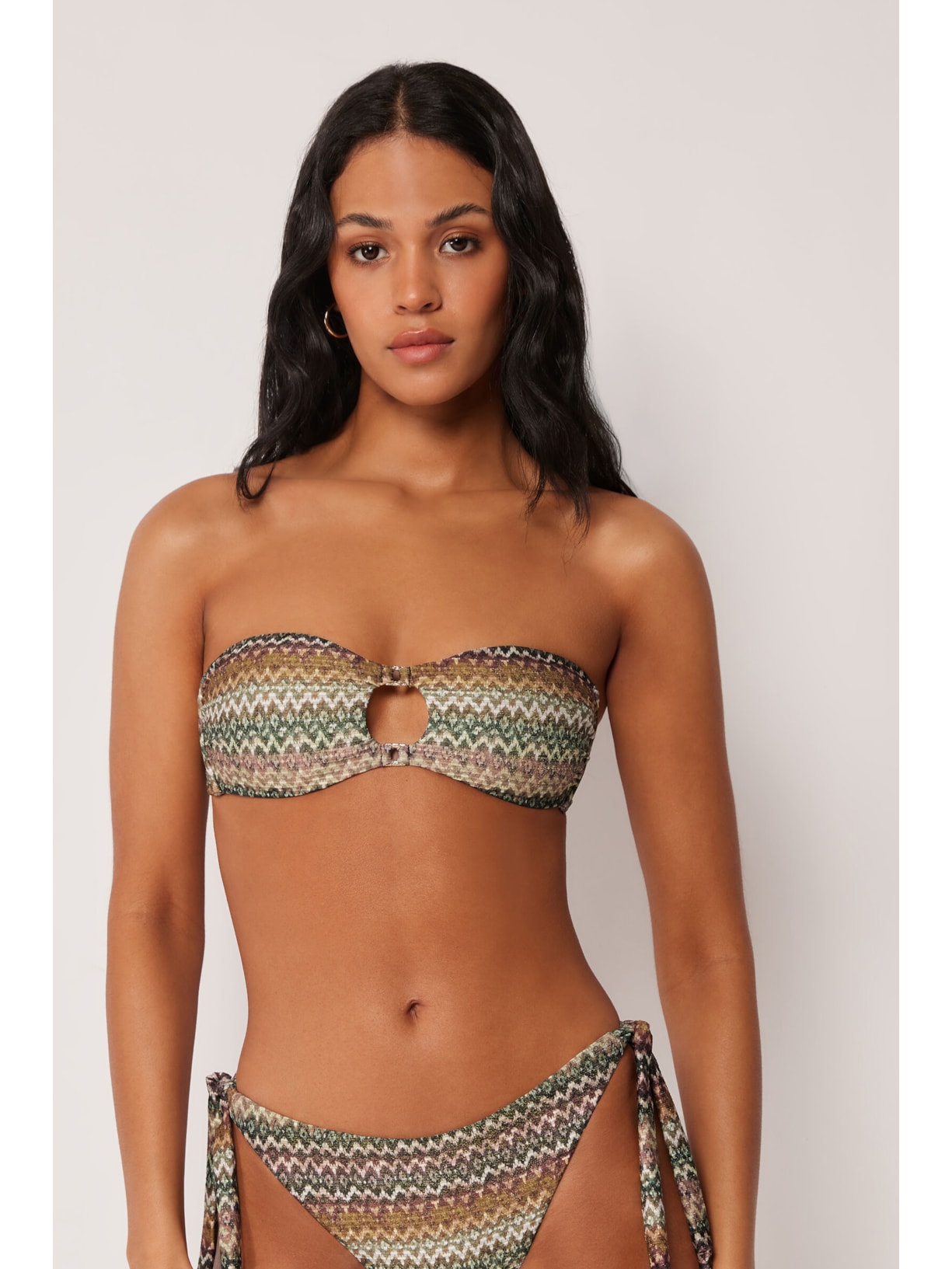 Parte De Cima De Biquíni Tomara Que Caia Elegant Ethnic Verde Calzedonia