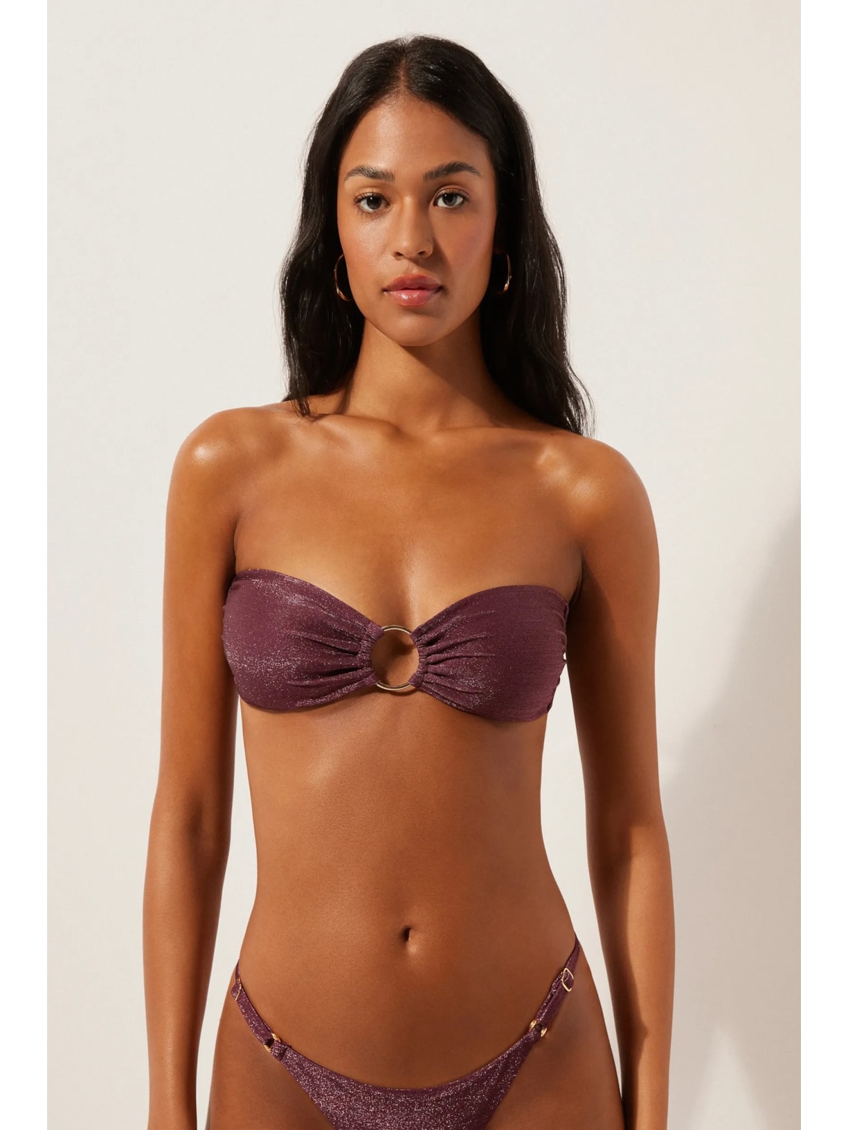 Parte De Cima De Biquíni Tomara Que Caia Golden Glow Roxo Calzedonia