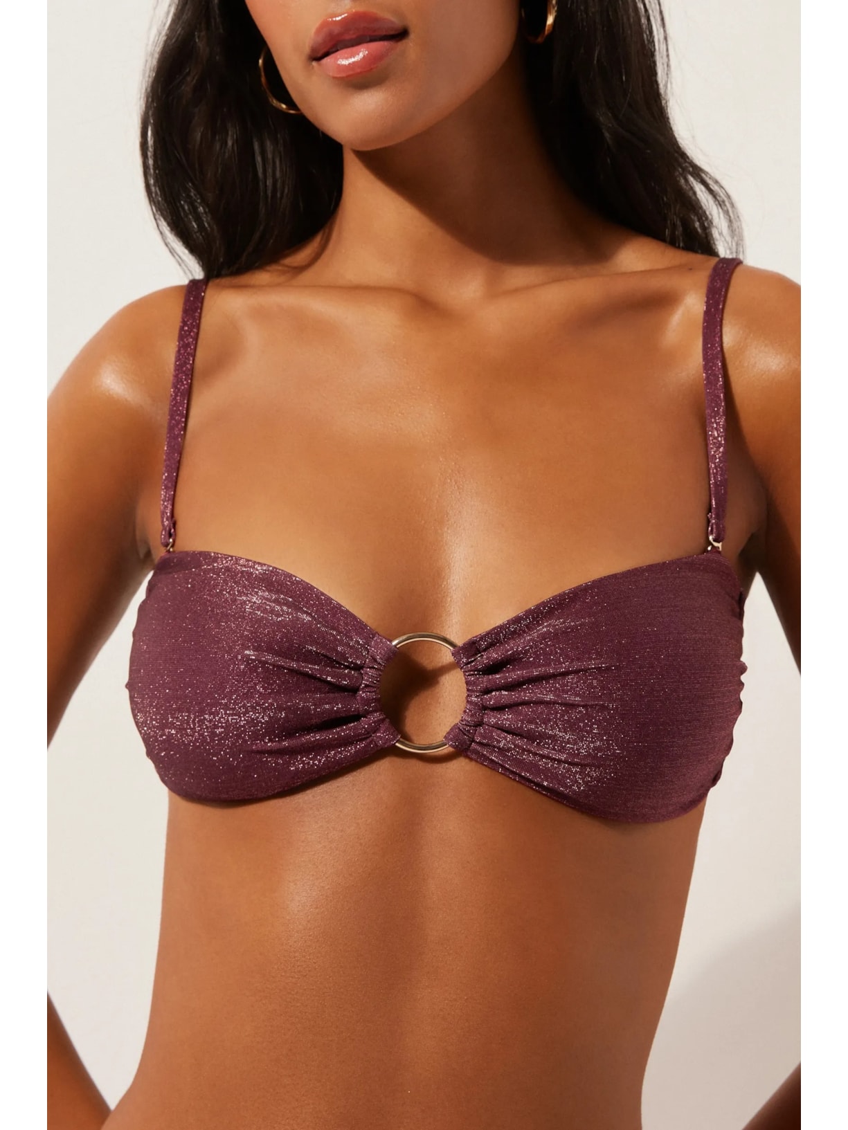 Parte De Cima De Biquíni Tomara Que Caia Golden Glow Roxo Calzedonia