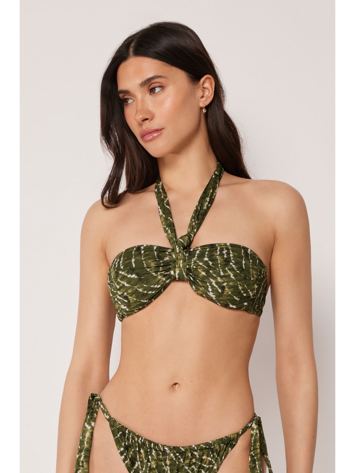 Parte De Cima De Biquíni Tomara Que Caia Natural Tie-Dye Verde Calzedonia