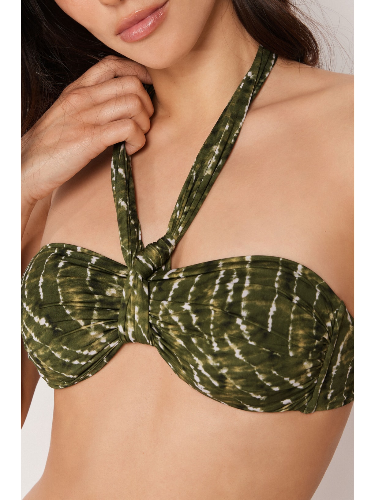 Parte De Cima De Biquíni Tomara Que Caia Natural Tie-Dye Verde Calzedonia