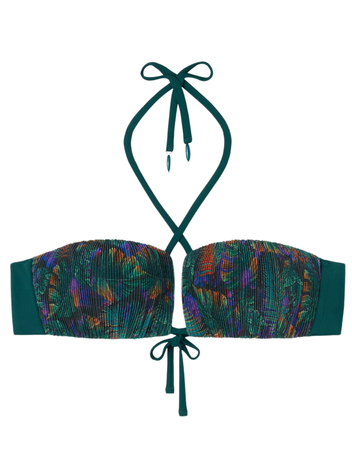 Parte De Cima De Biquíni Tomara Que Caia Night Foliage - Verde