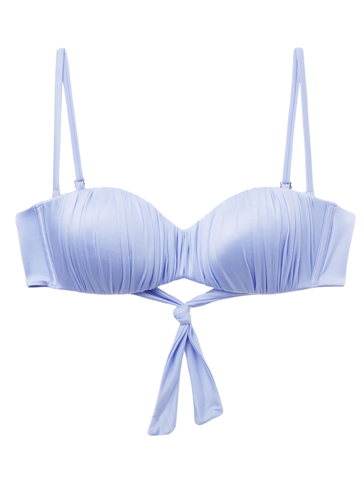 Parte De Cima De Biquíni Tomara Que Caia Shiny Satin - Azul