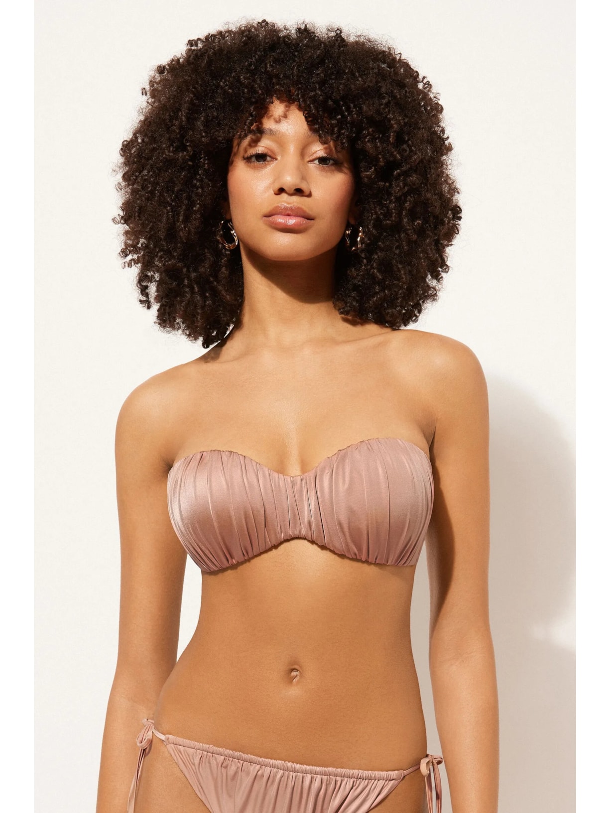 Parte De Cima De Biquíni Tomara Que Caia Shiny Satin Rosa Calzedonia