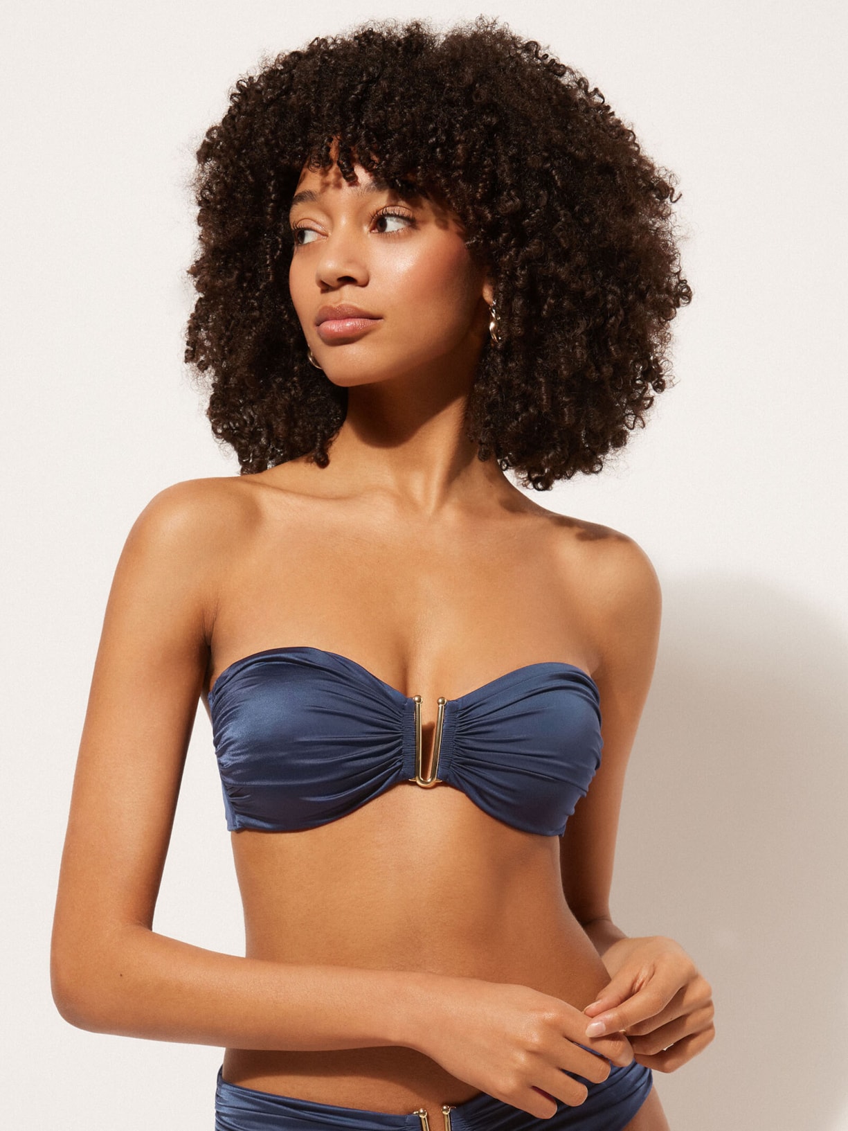 Parte De Cima De Biquíni Tomara Que Caia Timeless Diva Azul Calzedonia