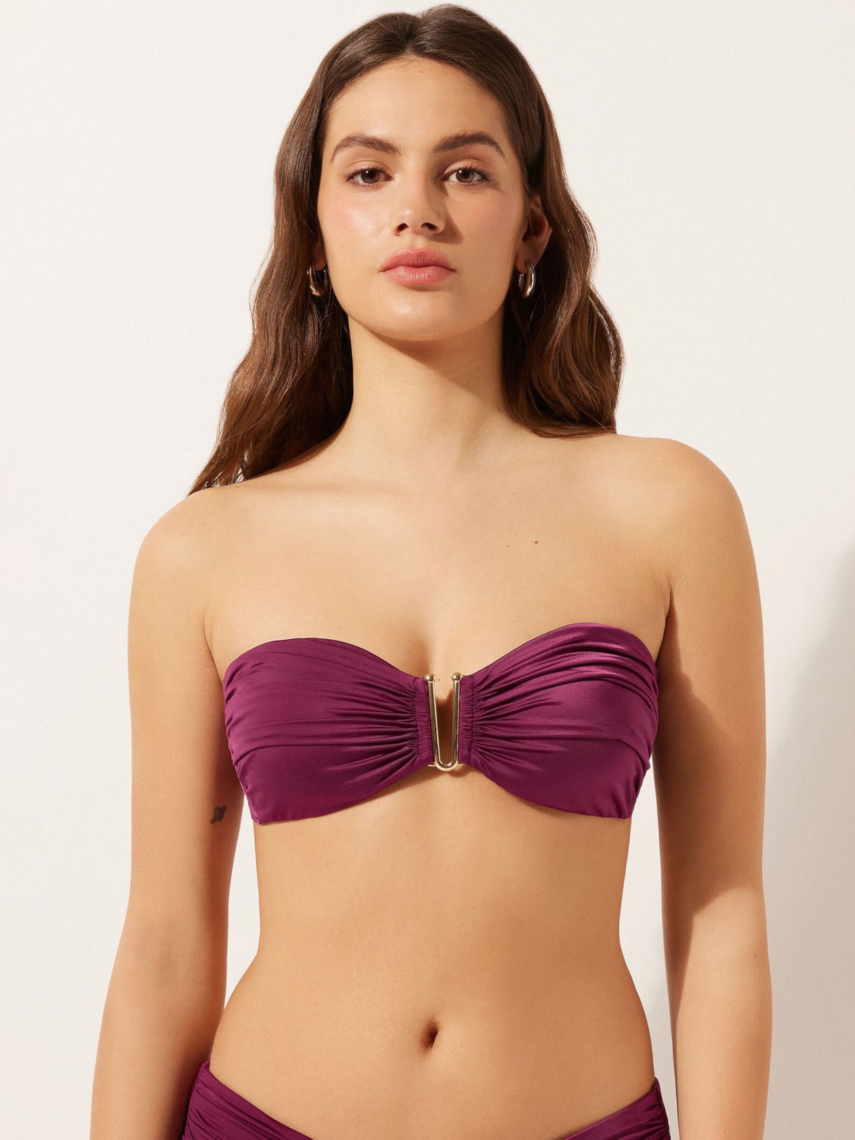 Parte De Cima De Biquíni Tomara Que Caia Timeless Diva Bordô Calzedonia