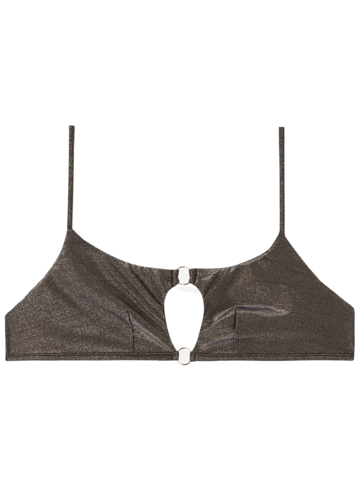 Parte De Cima De Bíquini Top Cut Out Costume Hollywood - Marrom