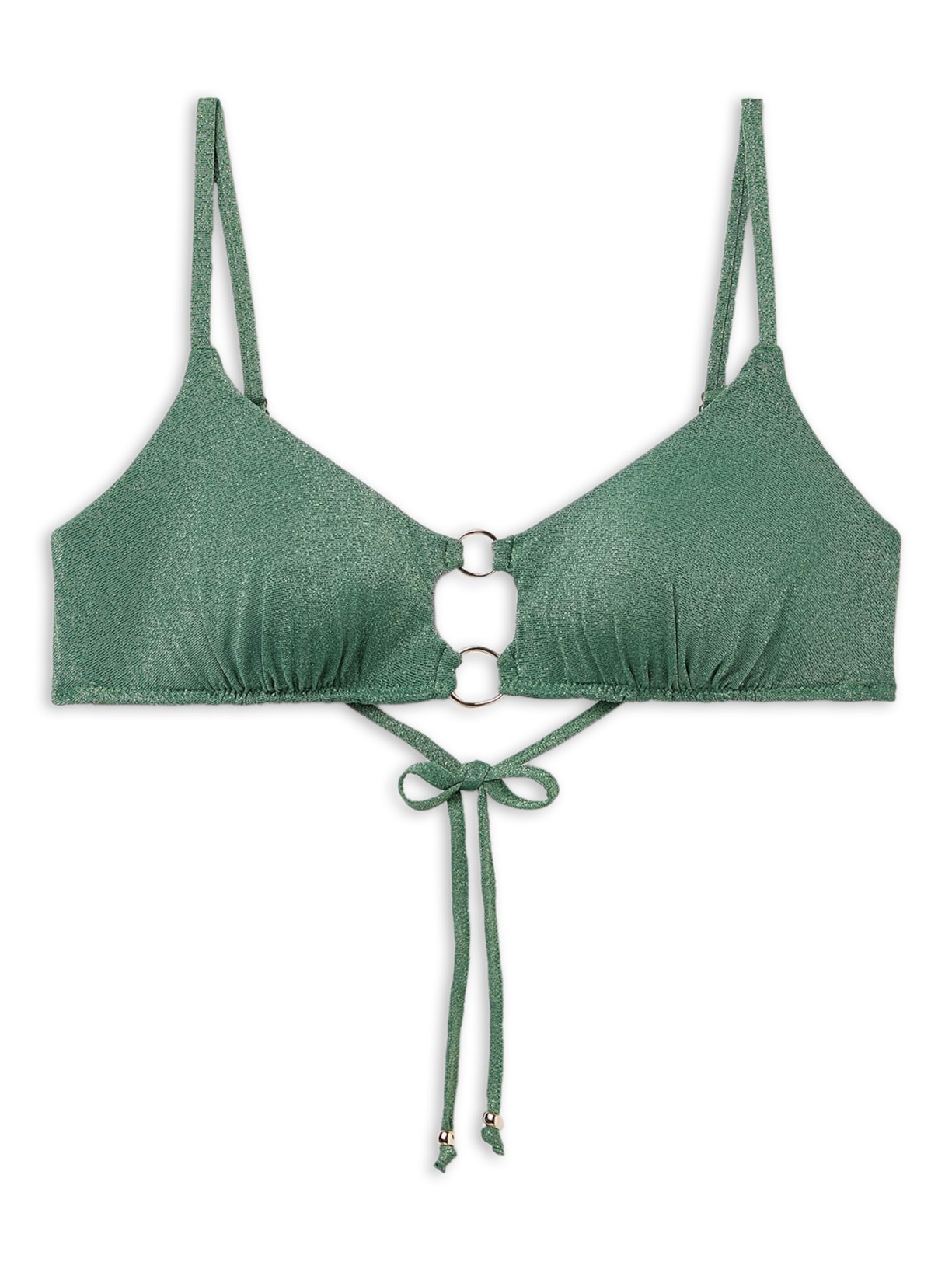 Parte De Cima De Biquíni Top Golden Gleam - Verde
