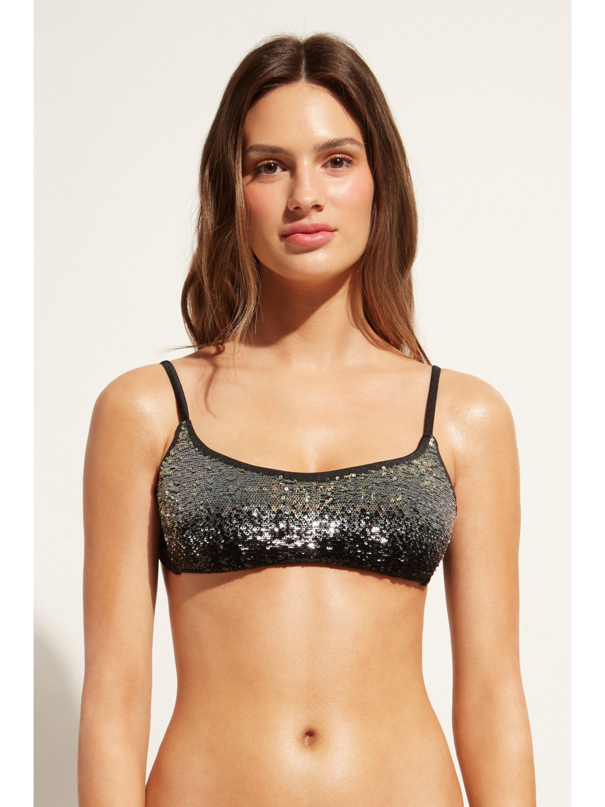 Parte De Cima De Biquíni Top Las Vegas Preto Calzedonia