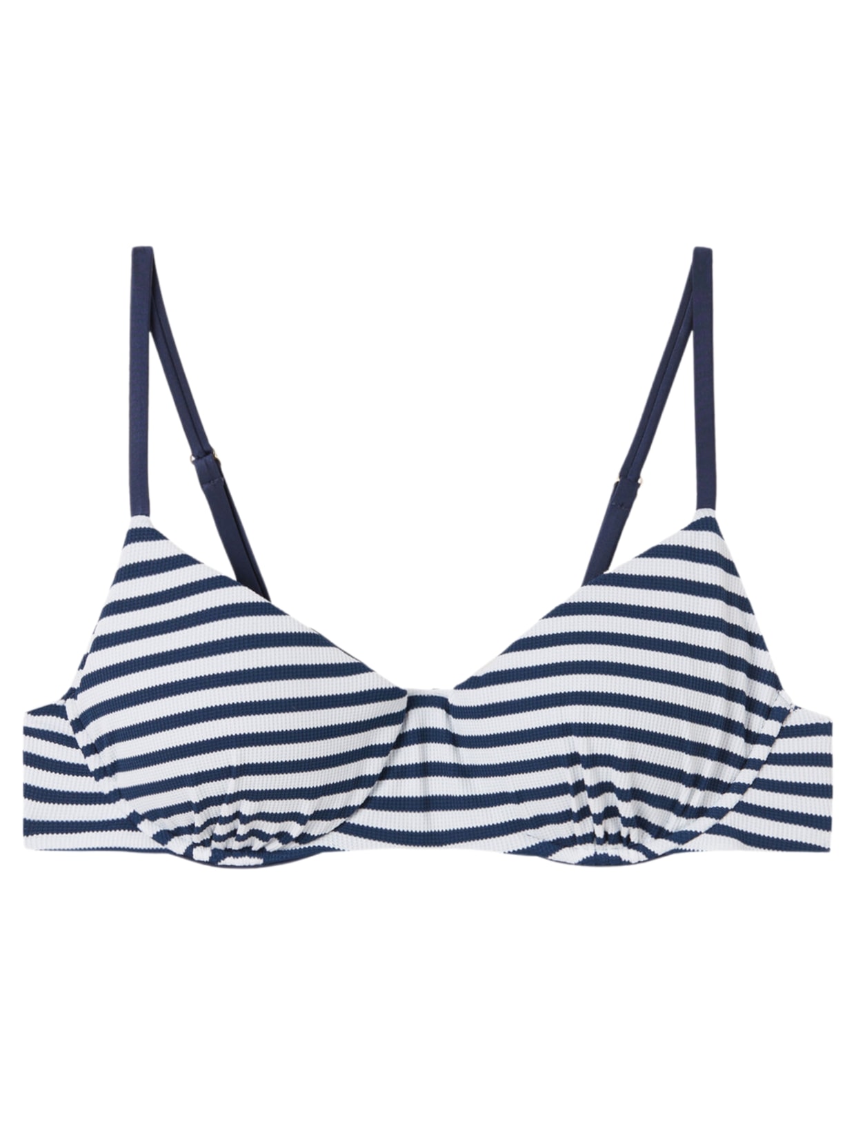 Parte De Cima De Biquíni Top Nautical Stripes - Azul