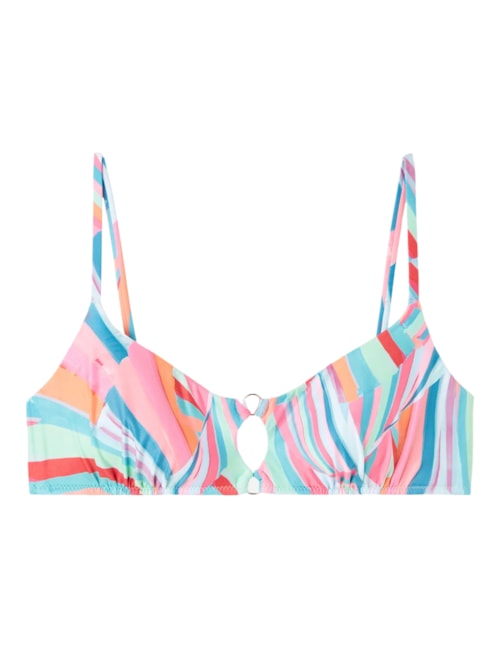 Parte De Cima De Biquíni Top Neon Summer - Azul