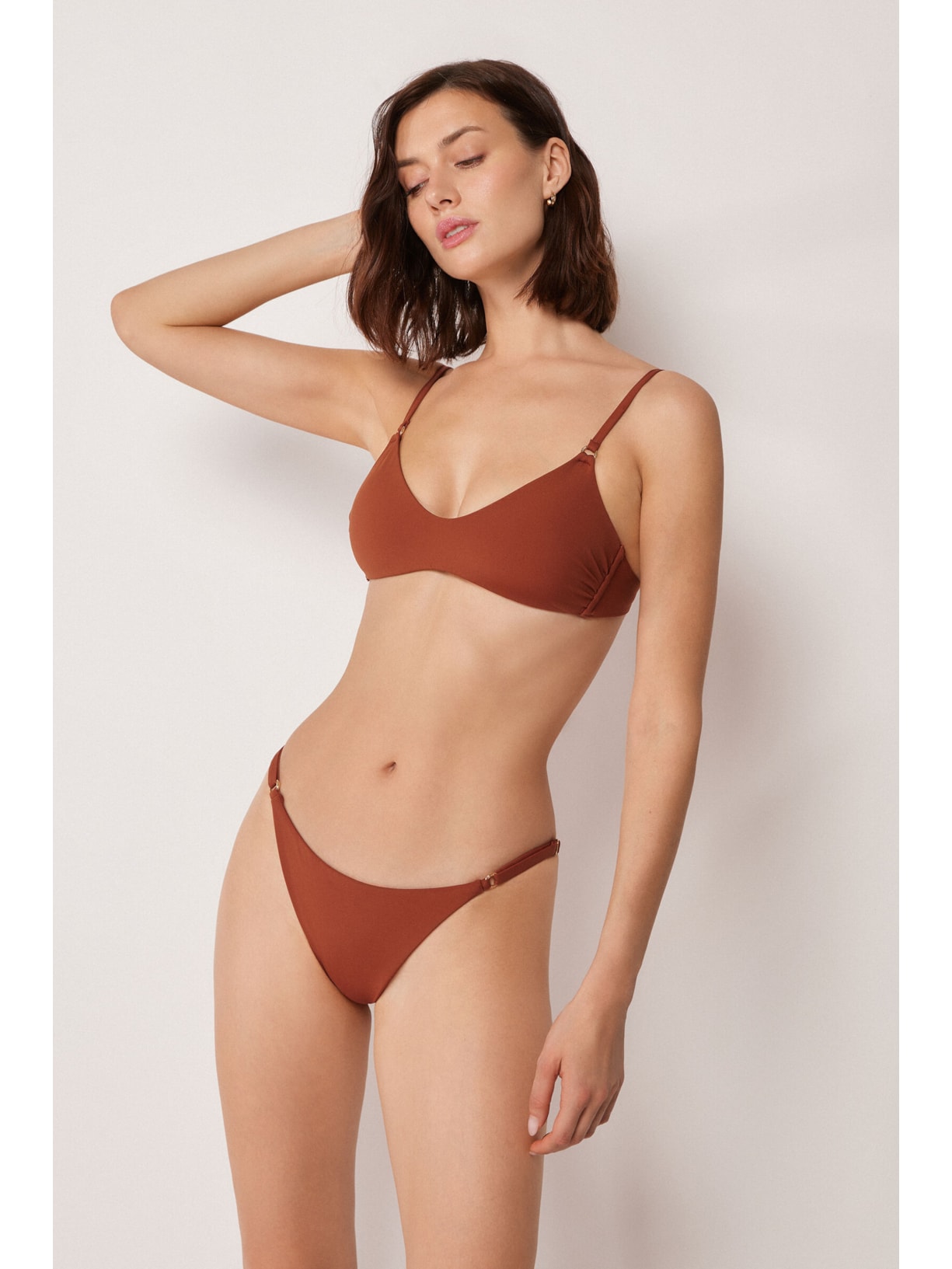 Parte De Cima De Biquíni Top Premium Fit Marrom Calzedonia