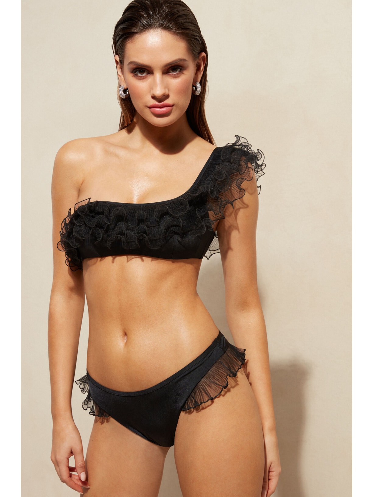 Parte De Cima De Biquíni Top Singapore Preto Calzedonia