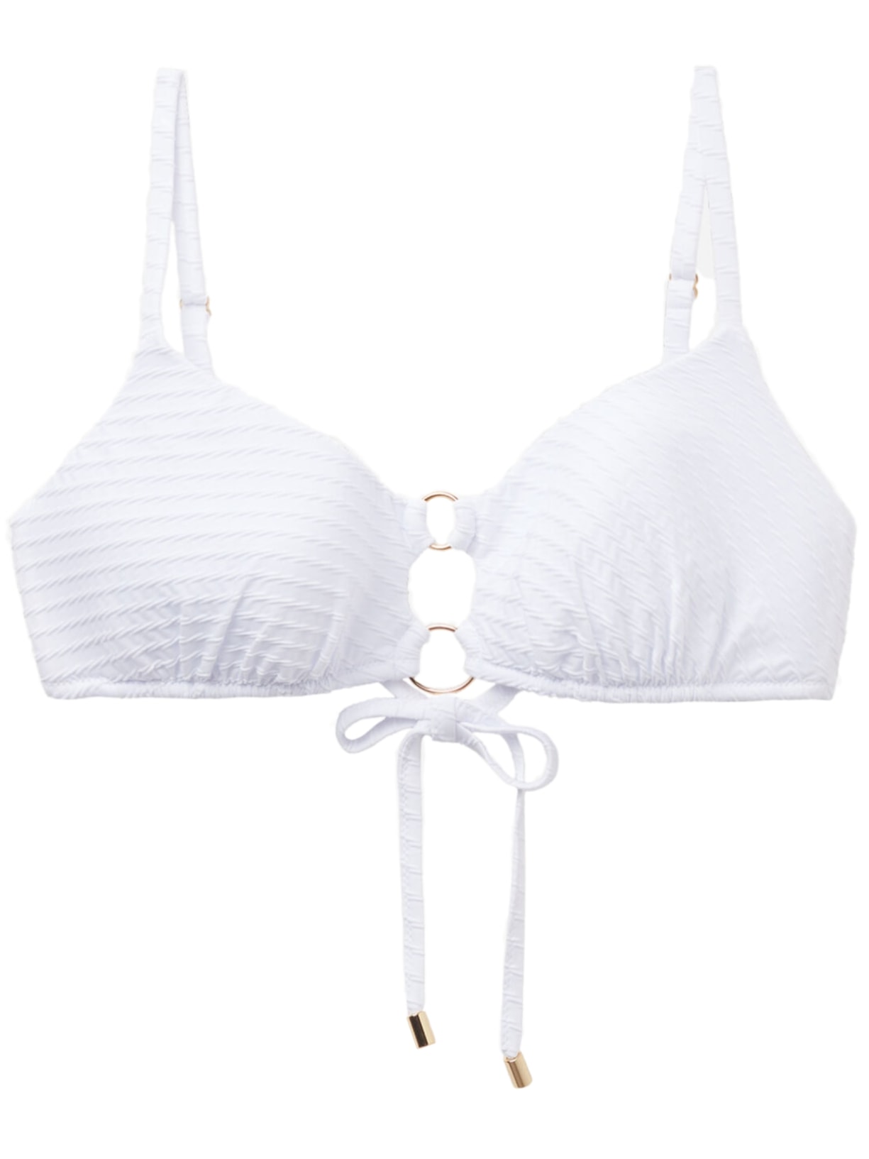 Parte De Cima De Biquíni Top White Waves - Branco