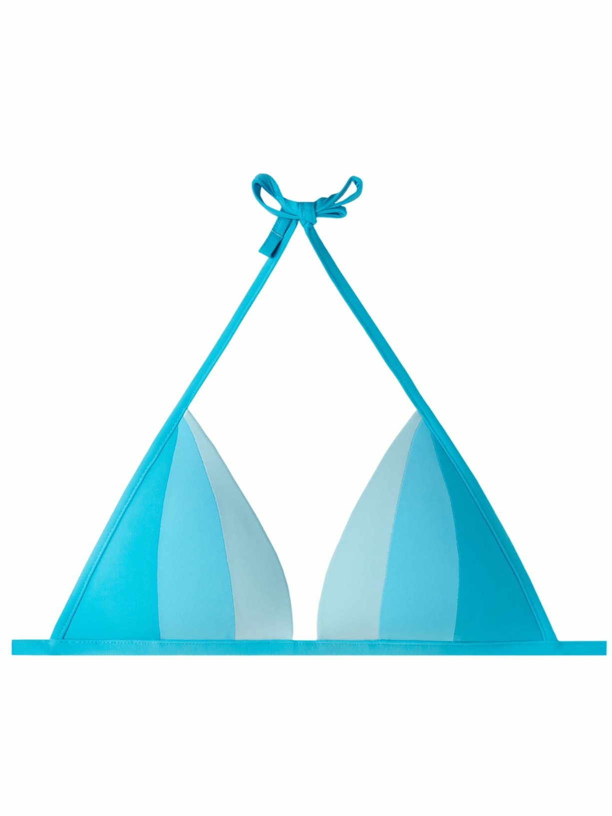 Parte De Cima De Biquíni Triângulo Almofadado Azzorre - Azul