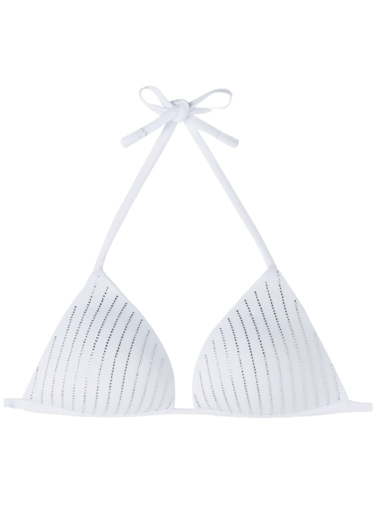 Parte De Cima De Biquíni Triângulo Almofadado Graduado Shanghai - Branco