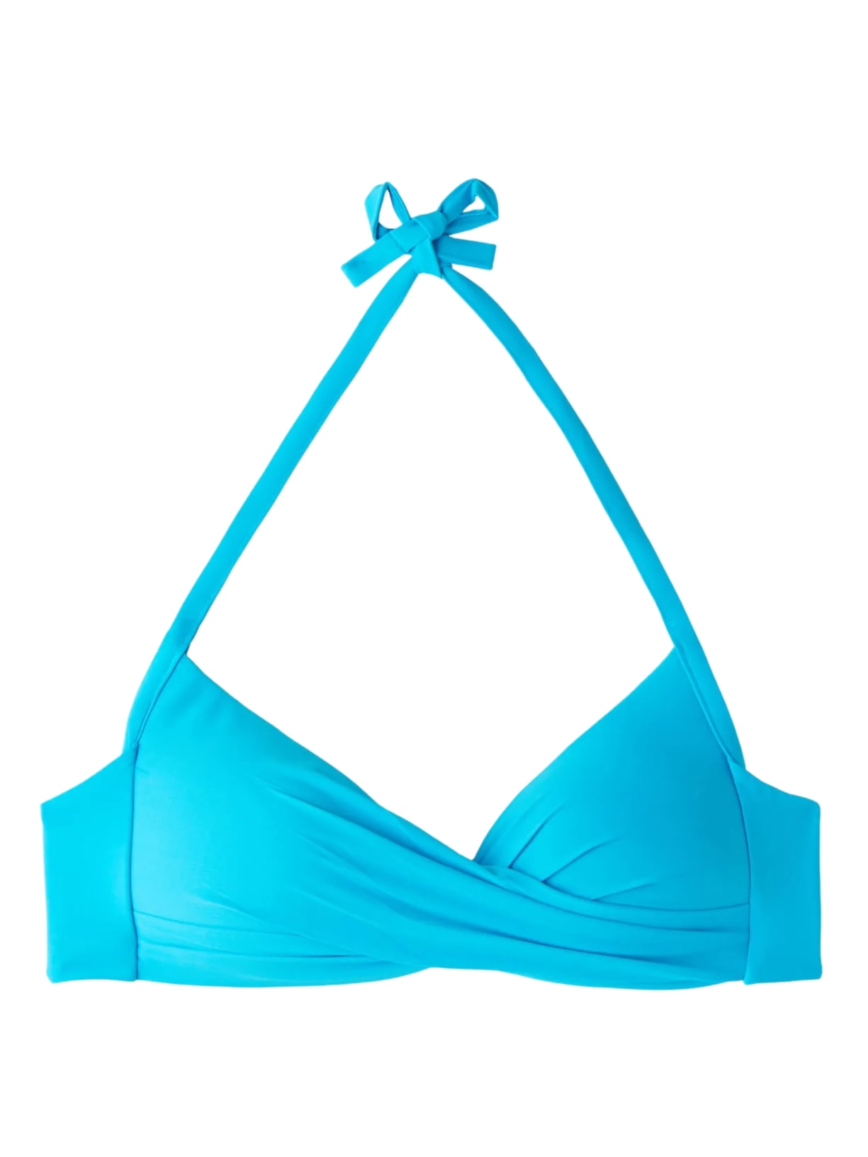 Parte De Cima De Biquíni Triângulo Almofadado Graduado Soft Cruzado Indonésia Azul Calzedonia